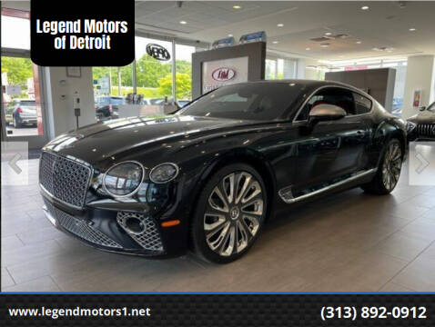 2021 Bentley Continental for sale at Legend Motors of Detroit - Legend Motors of Waterford in Waterford MI