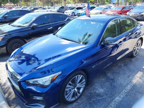 2018 Infiniti Q50 for sale at Blue Lagoon Auto Sales in Plantation FL