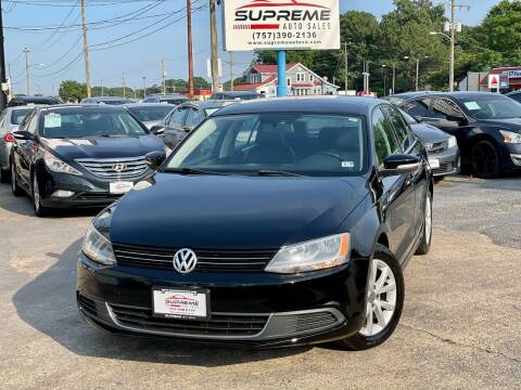 2013 Volkswagen Jetta for sale at Supreme Auto Sales in Chesapeake VA