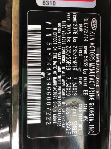 2016 Kia Sorento SX Limited V6