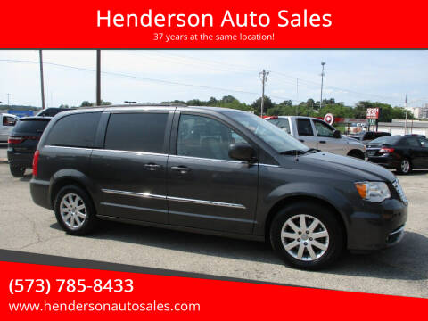 2016 Chrysler Town and Country for sale at Henderson Auto Sales in Poplar Bluff MO