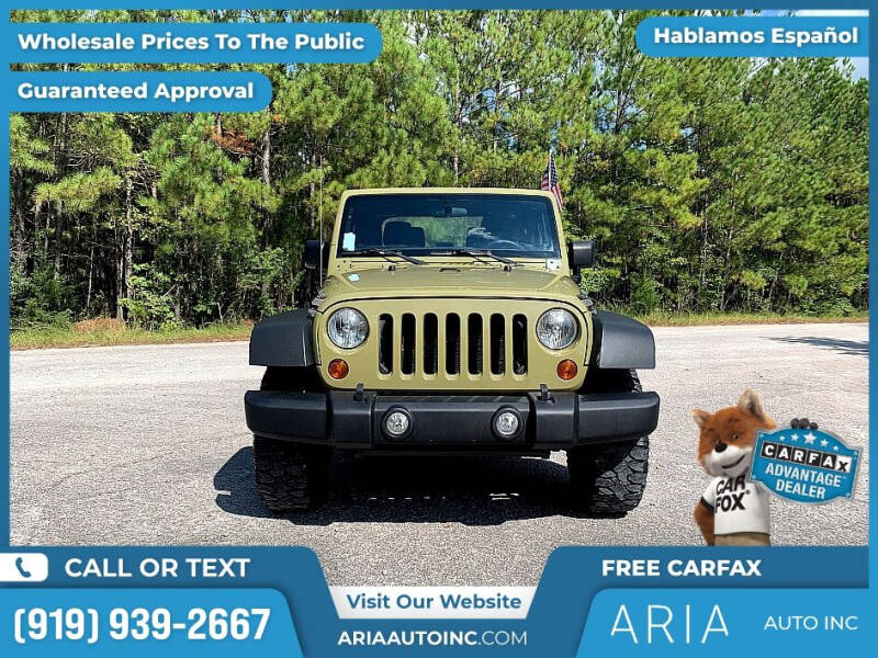 2013 Jeep Wrangler for sale at Aria Auto Inc. in Raleigh NC