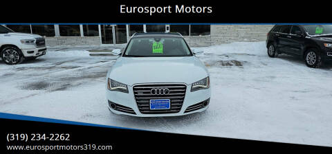 2012 Audi A8 L for sale at Eurosport Motors in Evansdale IA