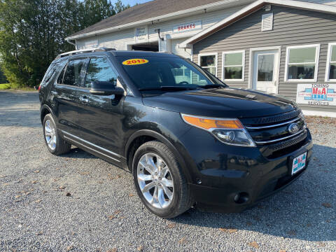 2013 Ford Explorer for sale at M&A Auto in Newport VT