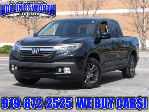 2019 Honda Ridgeline for sale at Hollingsworth Auto Sales in Raleigh NC