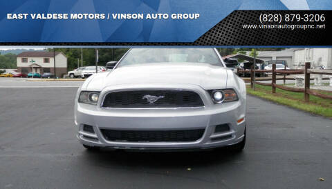 2013 Ford Mustang for sale at EAST VALDESE MOTORS / VINSON AUTO GROUP in Valdese NC