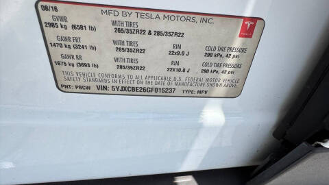 2016 Tesla Model X 75D