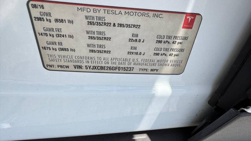 2016 Tesla Model X 75D