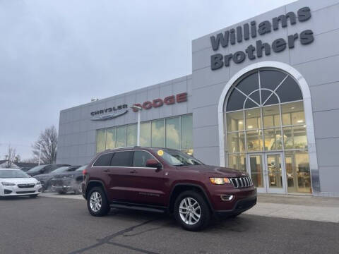 2018 Jeep Grand Cherokee for sale at Williams Brothers Pre-Owned Clinton in Clinton MI