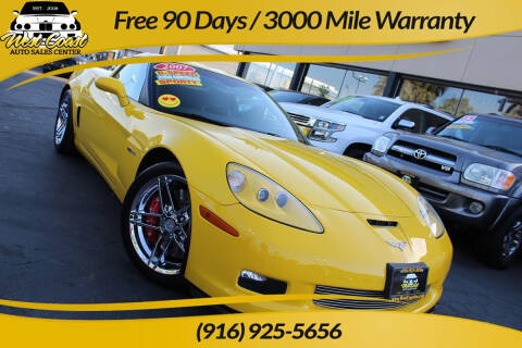 2007 Chevrolet Corvette for sale at West Coast Auto Sales Center in Sacramento CA