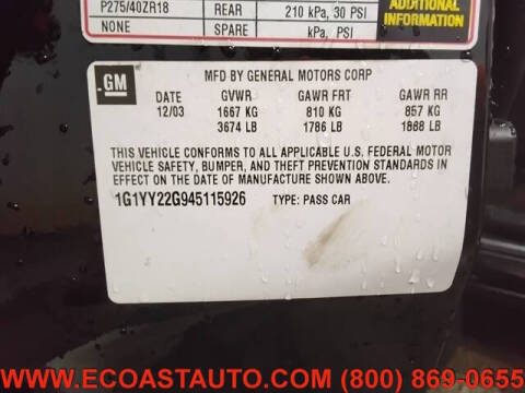 2004 Chevrolet Corvette