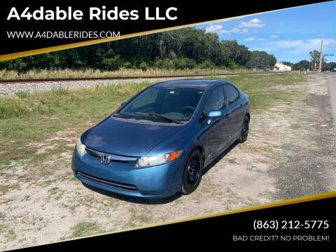 2008 Honda Civic for sale at A4dable Rides LLC in Haines City FL