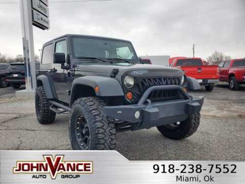 2010 Jeep Wrangler for sale at Vance Fleet Services in Guthrie OK