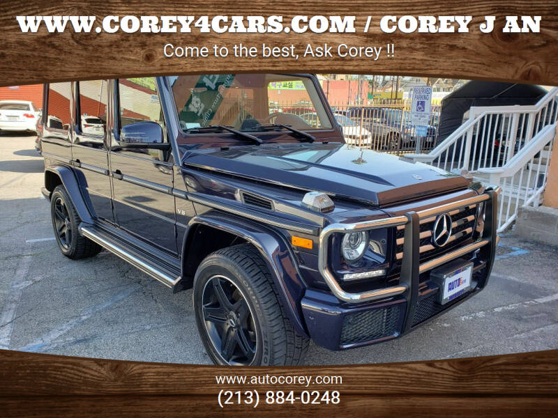 2017 Mercedes-Benz G-Class for sale at WWW.COREY4CARS.COM / COREY J AN in Los Angeles CA