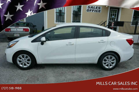 2014 Kia Rio for sale at MILLS CAR SALES INC in Clearwater FL