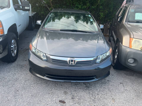 2012 Honda Civic for sale at Dulux Auto Sales Inc & Car Rental in Hollywood FL