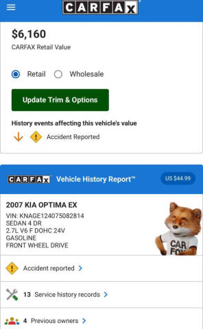 2007 Kia Optima EX