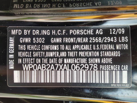 2010 Porsche Panamera S