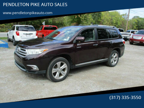 2011 Toyota Highlander for sale at PENDLETON PIKE AUTO SALES in Ingalls IN