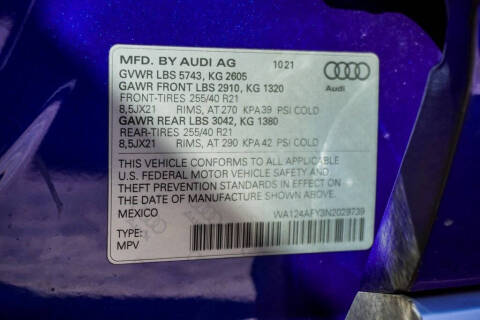 2022 Audi SQ5 Sportback 3.0T quattro Premium Plus