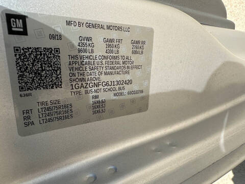 2018 Chevrolet Express LS 3500
