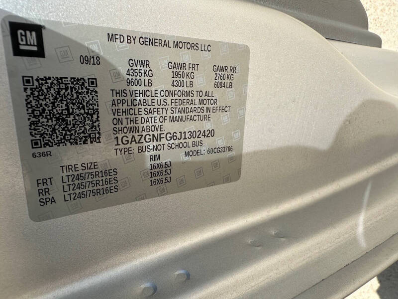 2018 Chevrolet Express LS 3500