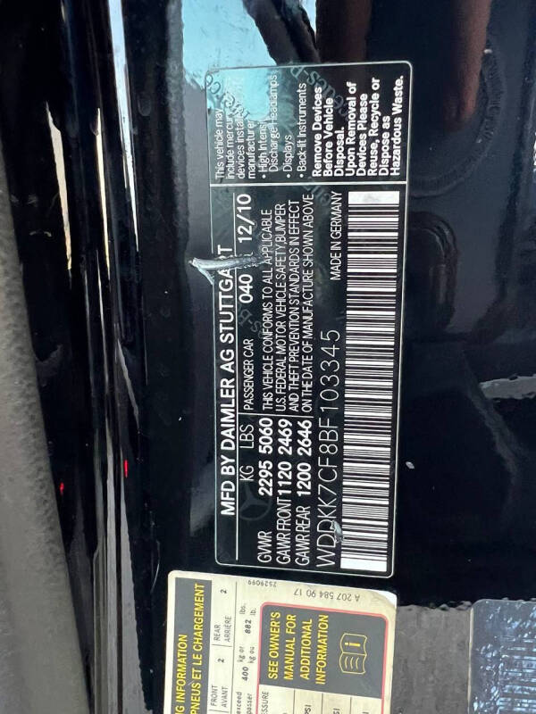 2011 Mercedes-Benz E-Class E 550