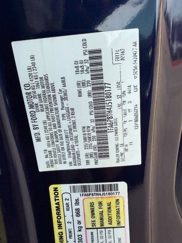 2018 Ford Mustang EcoBoost