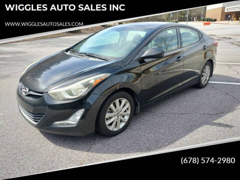 2016 Hyundai Elantra for sale at WIGGLES AUTO SALES INC in Mableton GA