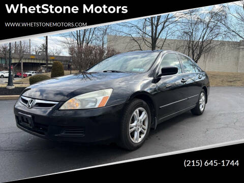 2007 Honda Accord for sale at WhetStone Motors in Bensalem PA