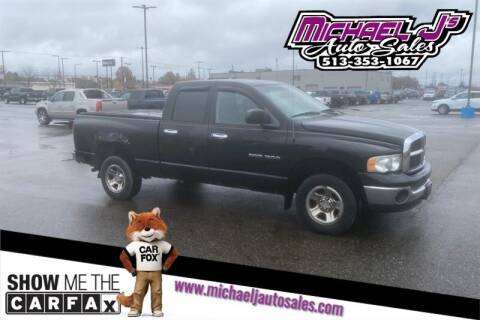 2004 Dodge Ram Pickup 1500 for sale at MICHAEL J'S AUTO SALES in Cleves OH