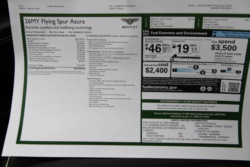 2026 Bentley Flying Spur Azure