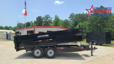 2023 Texas Pride Trailers 7'X16'X3' DUMP TRAILER BUMPER  for sale at Montgomery Trailer Sales in Conroe TX