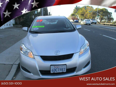 2009 Toyota Matrix for sale at West Auto Sales in Belmont CA