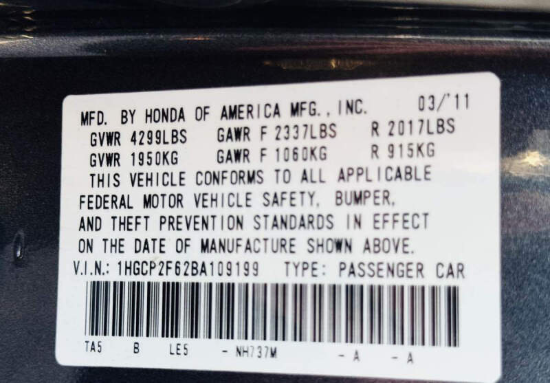 2011 Honda Accord SE