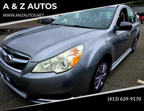 2011 Subaru Legacy for sale at A & Z AUTOS in Westfield MA