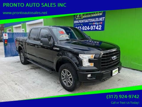 2016 Ford F-150 for sale at PRONTO AUTO SALES INC in Indianapolis IN