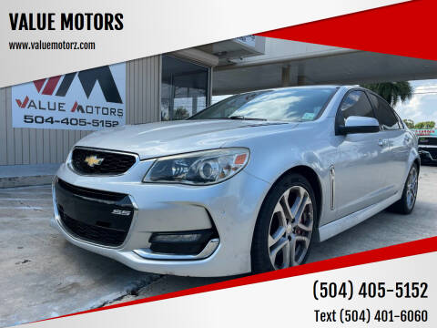 2016 Chevrolet SS for sale at VALUE MOTORS in Kenner LA