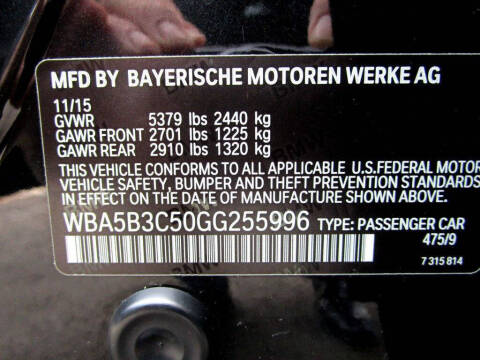 2016 BMW 5 Series 535i xDrive