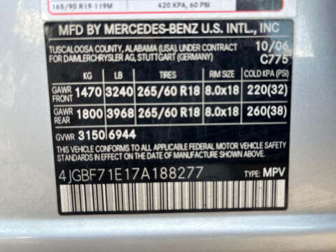 2007 Mercedes-Benz GL-Class GL 450