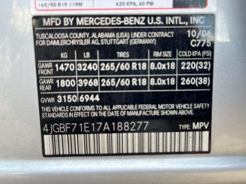 2007 Mercedes-Benz GL-Class GL 450