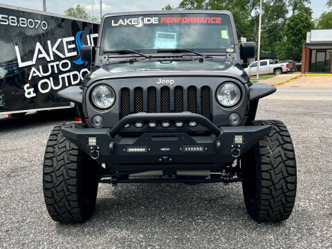 2017 Jeep Wrangler Unlimited for sale at Lakeside Auto RV & Outdoors in Cleveland, OK