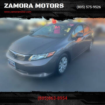 2012 Honda Civic for sale at ZAMORA MOTORS in Oxnard CA