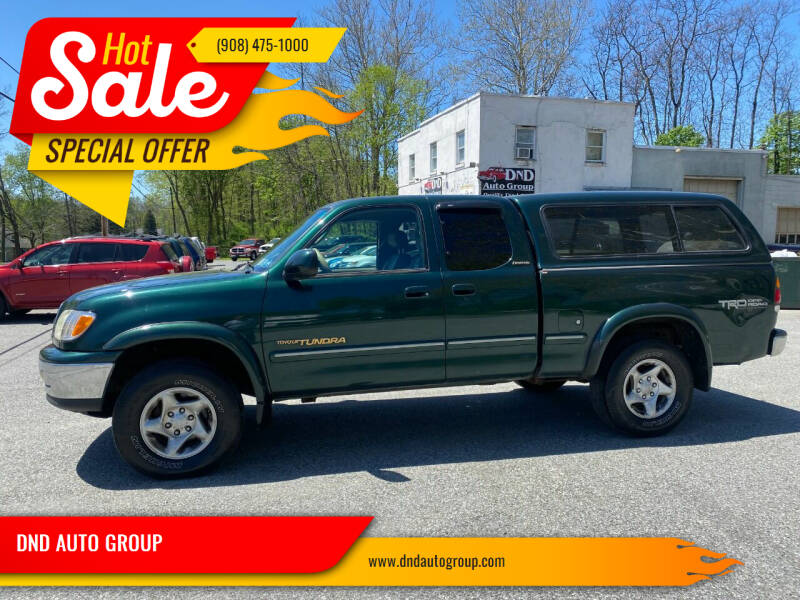 2001 Toyota Tundra for sale at DND AUTO GROUP in Belvidere NJ