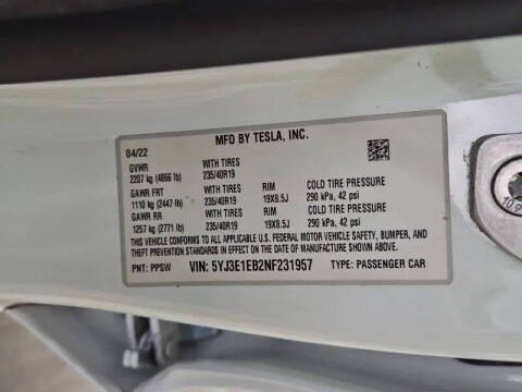 2022 Tesla Model 3 Long Range