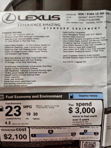 2020 Lexus LS 500