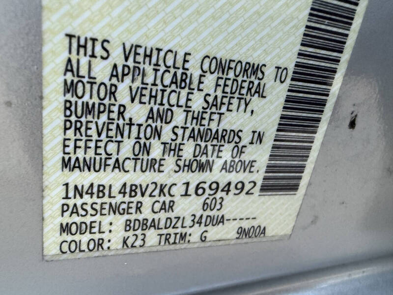 2019 Nissan Altima 2.5 S