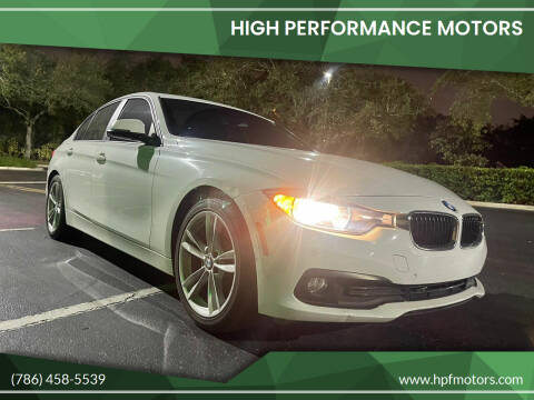 2016 BMW 3 Series for sale at HIGH PERFORMANCE MOTORS in Hollywood FL