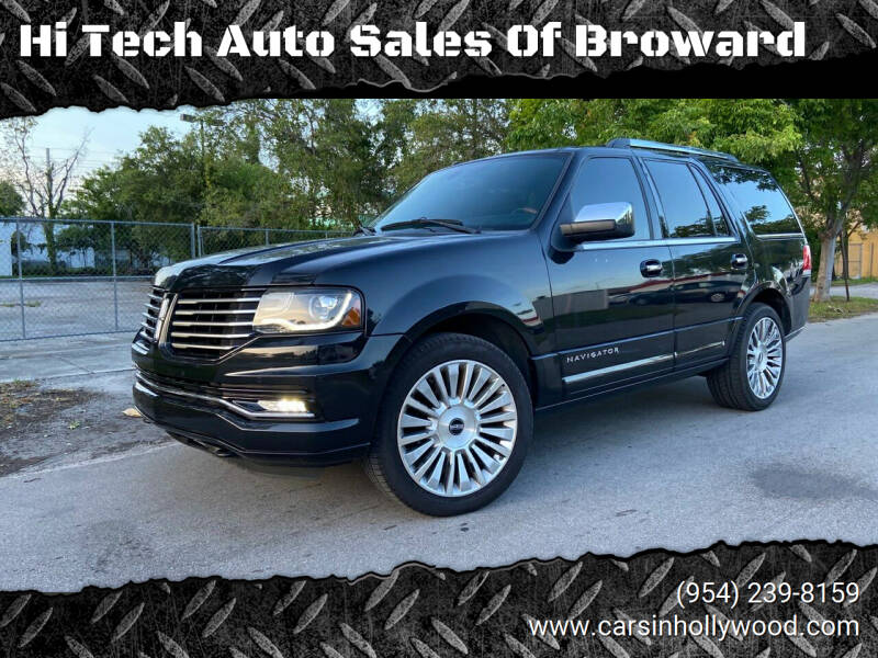 2015 Lincoln Navigator for sale at Hi Tech Auto Sales Of Broward in Hollywood FL