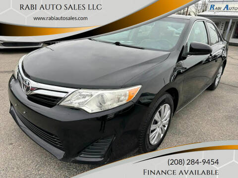 2012 Toyota Camry for sale at RABI AUTO SALES LLC in Garden City ID
